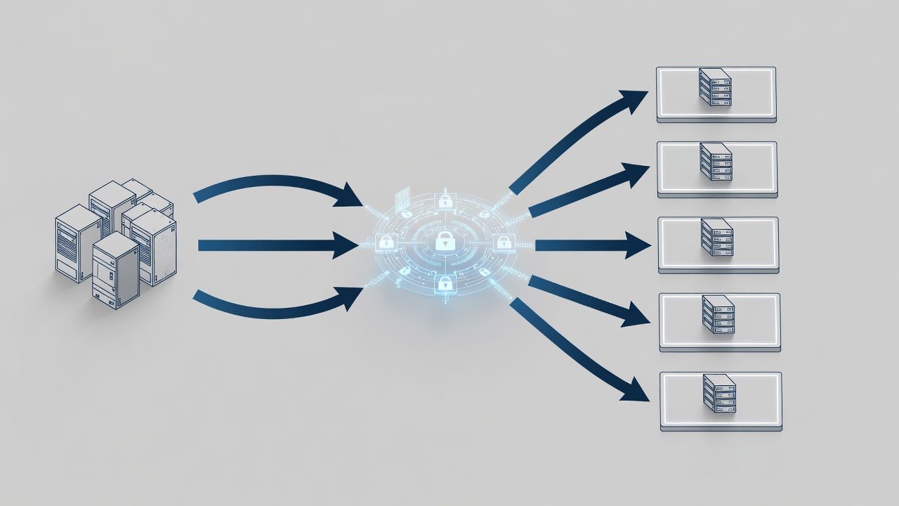 Technical diagram showing identity federation flow from on-premises manufacturing servers through Azure AD Conditional Access to micro-segmented network perimeters